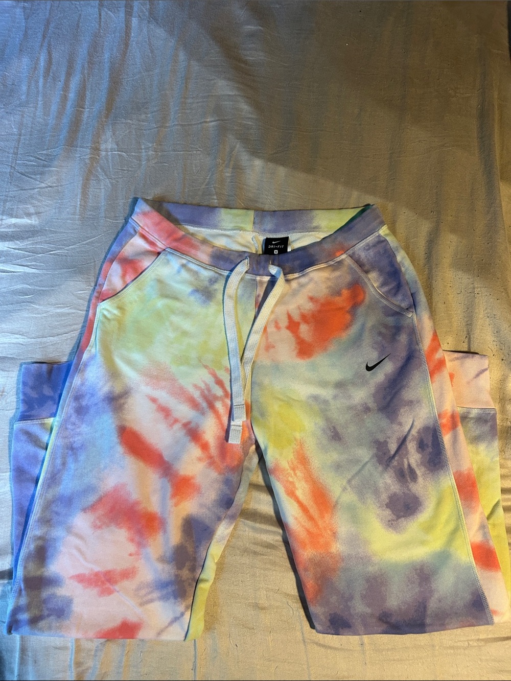 Nike Tie-Dye Joggers in Purple, Yellow & Orange